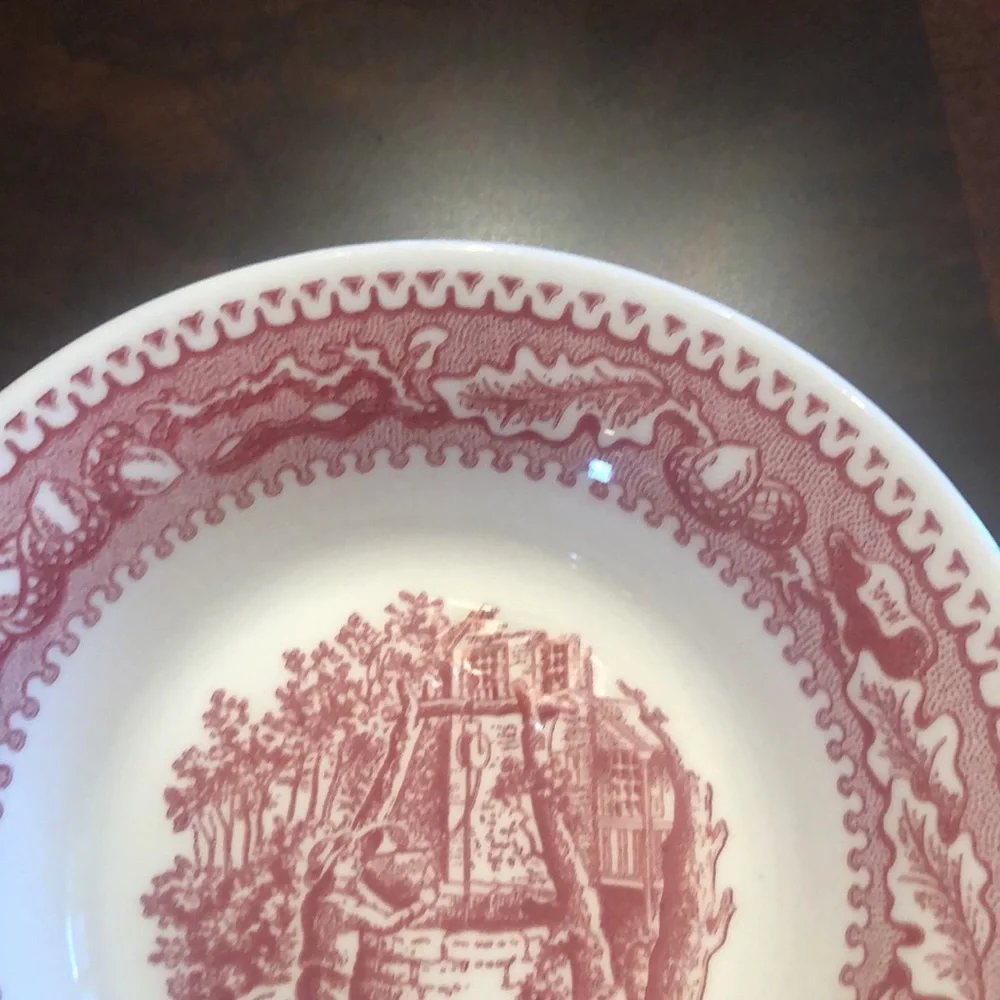 Royal China l 5 Memory Lane Red Berry Bowls 5.5
